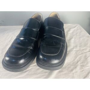 Alfani Men's Dress Casual Slip On Loafers With heel  Size 8 Black Easy Clean (b1